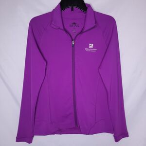 Peter Millar Pullover Womens Medium Purple E4 Wicking 50 UPF Tamara Crown